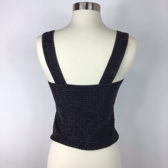 Beaded 90’s tank top disco party S festival Whimsigoth rave - Picture 5 of 7